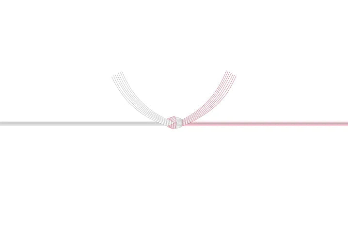 紅白5本結び切り(のし無)